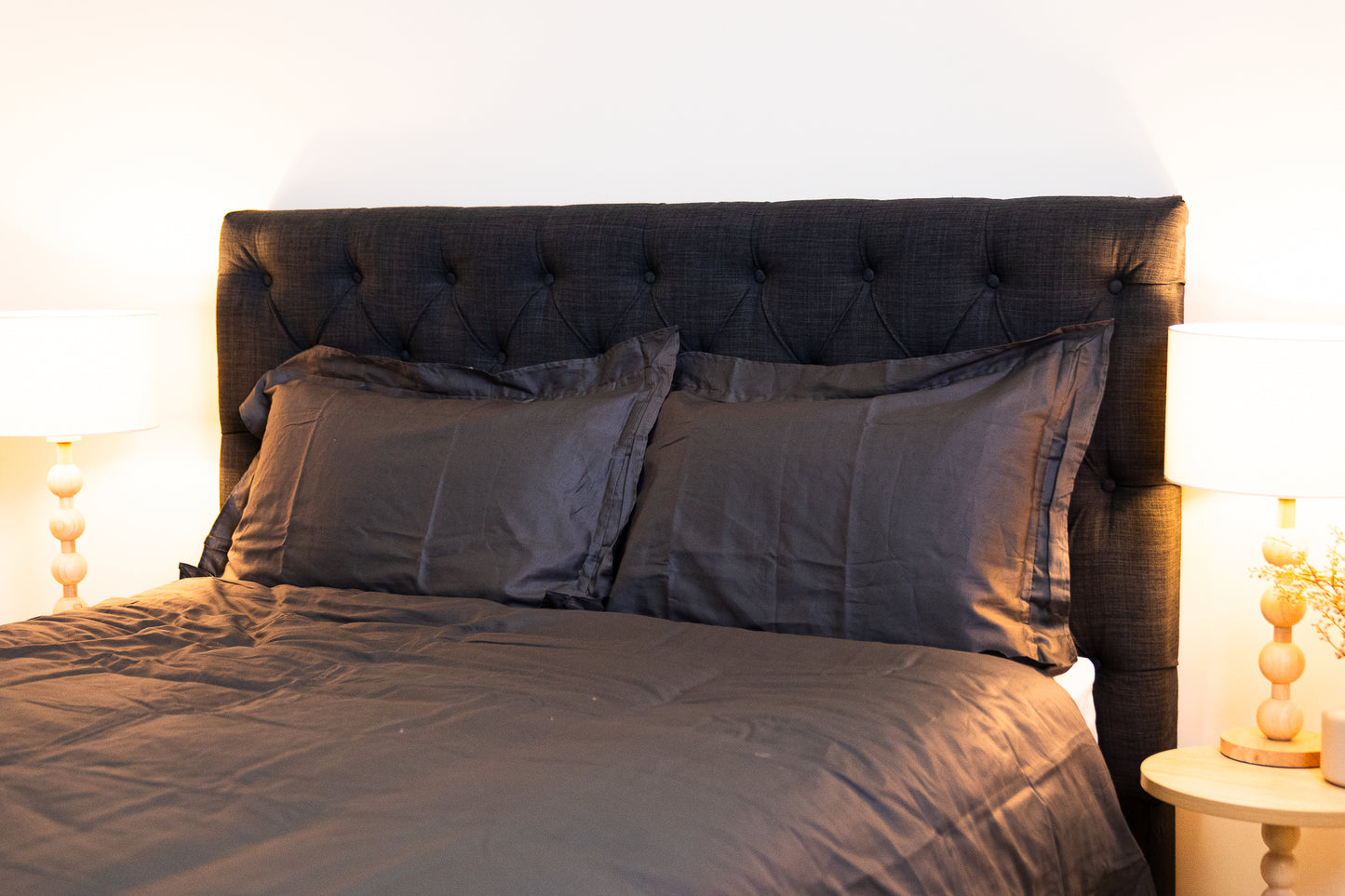 Charcoal Doona cover+ Doona - Double size